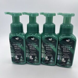 4 Bath Body Works Vanilla Bean Noel Foaming Hand Soap 8.75 fl oz Christmas